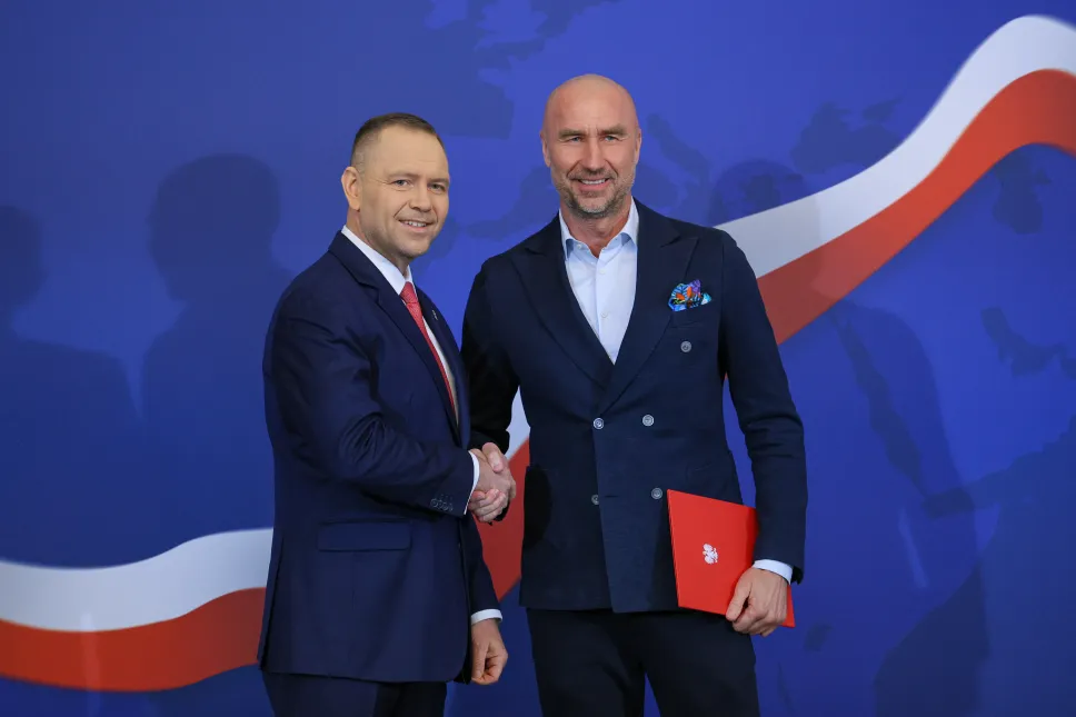 Prezydent Karol Nawrocki oraz Dariusz Stokowski. Fot. Paweł Supernak 