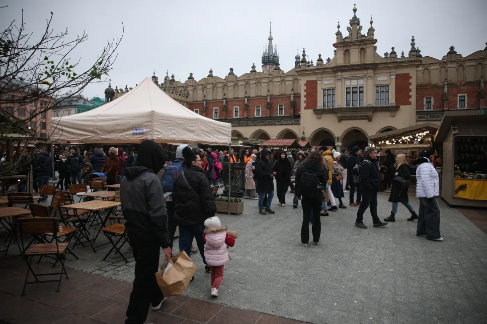 Otwarcie Jarmarku Wielkanocnego na Rynku Głównym w Krakowie. Fot. PAP/Łukasz Gągulski