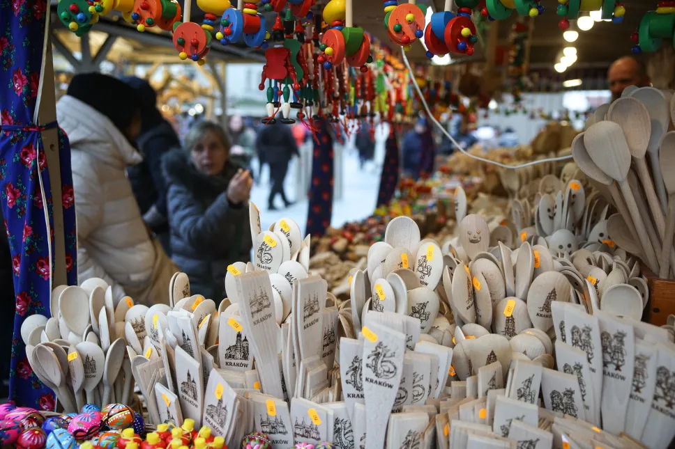 Otwarcie Jarmarku Wielkanocnego na Rynku Głównym w Krakowie. Fot. PAP/Łukasz Gągulski