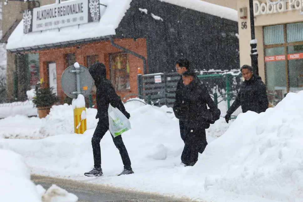 Powrót zimy w Zakopanem. Fot. PAP/Grzegorz Momot