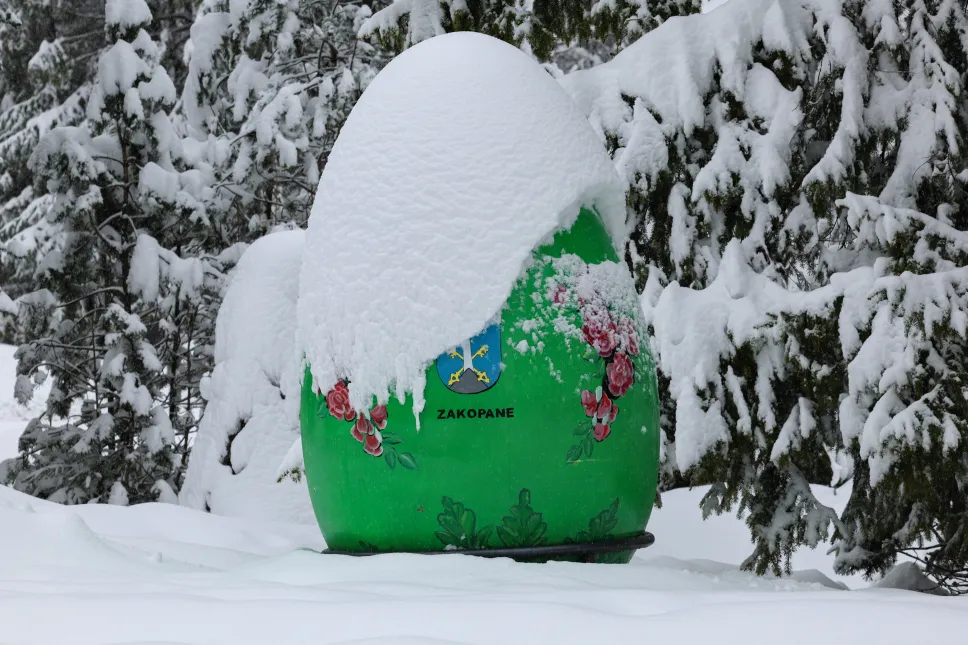 Powrót zimy w Zakopanem. Fot. PAP/Grzegorz Momot