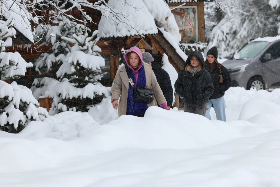 Powrót zimy w Zakopanem. Fot. PAP/Grzegorz Momot