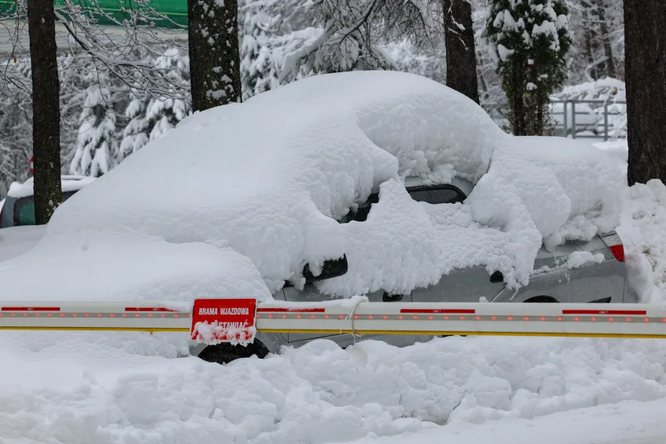 Powrót zimy w Zakopanem. Fot. PAP/Grzegorz Momot