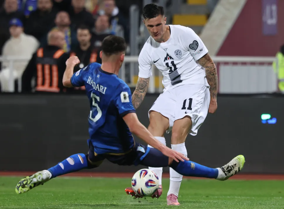 Benjamin Sesko. Fot. PAP/EPA/GEORGI LICOVSKI