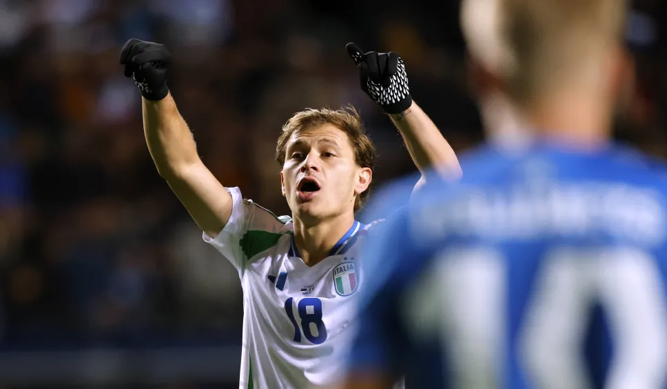 Nicolo Barella. Fot. PAP/EPA/TOMS KALNINS