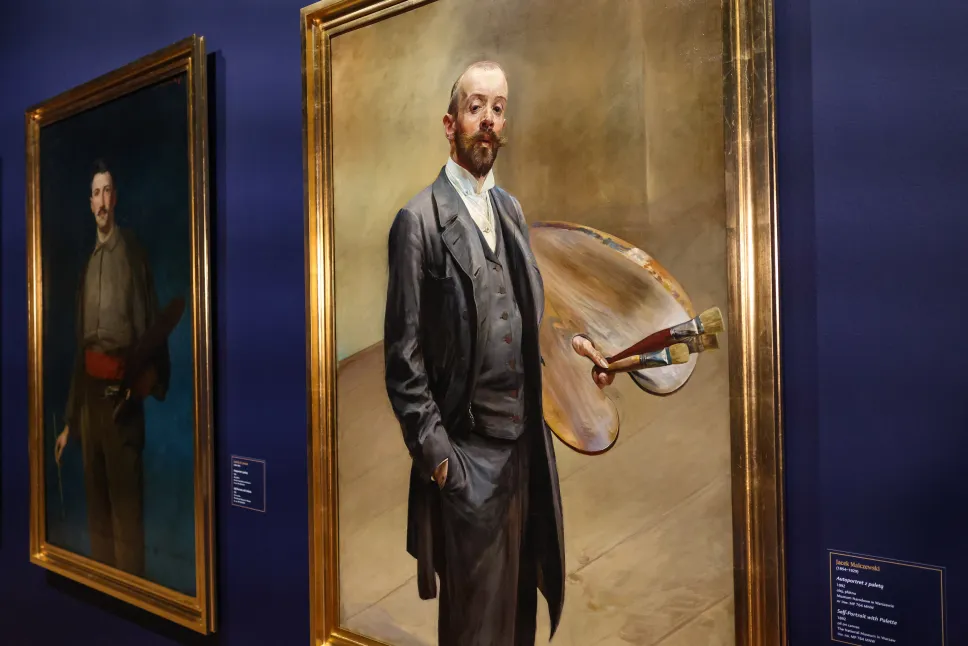 Jacek Malczewski "Autoportret z paletą. "Fot. PAP/Albert Zawada