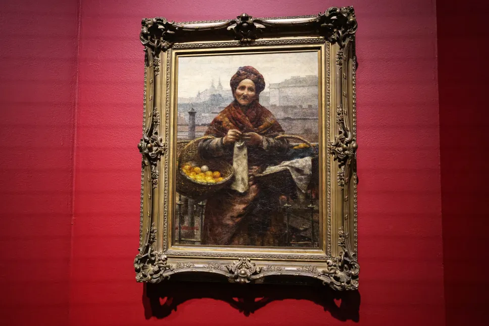 Aleksander Gierymski. "Żydówka z pomarańczami"Fot. PAP/Albert Zawada