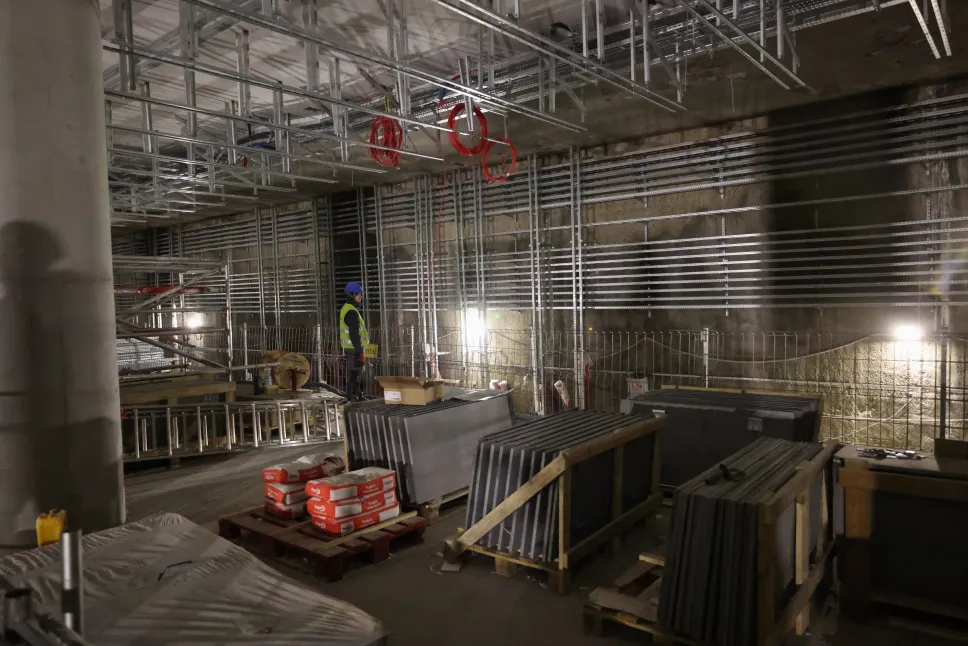 Budowa nowych stacji metra m2. Fot. PAP/Albert Zawada