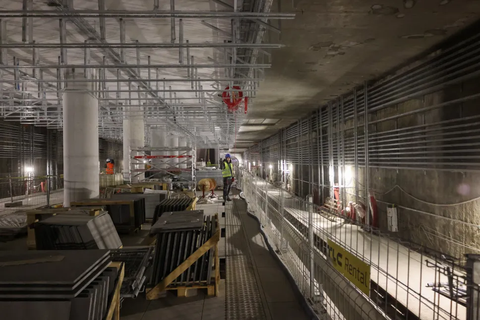 Budowa nowych stacji metra m2. Fot. PAP/Albert Zawada