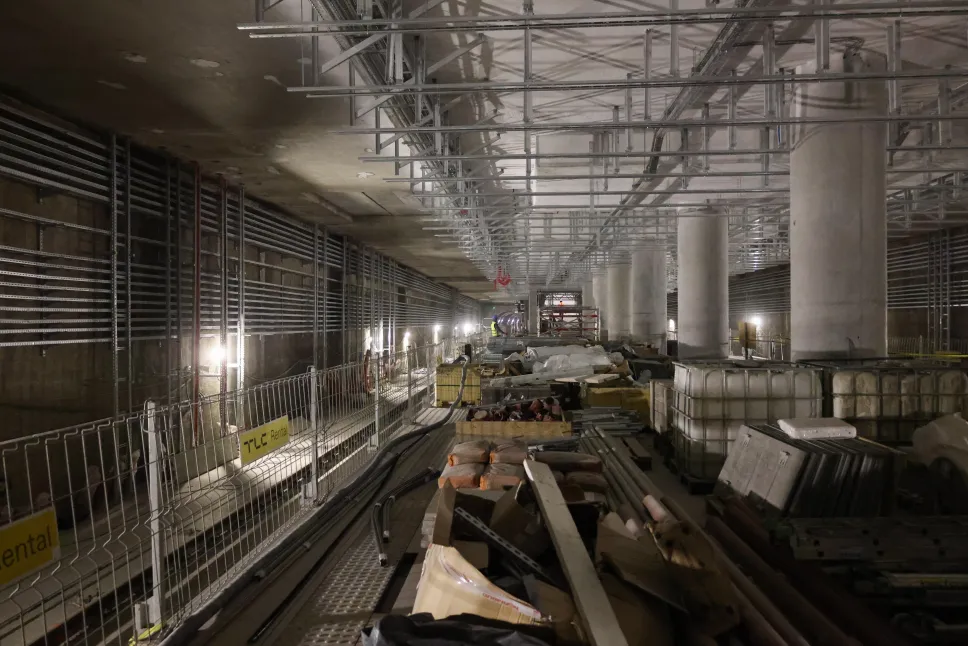 Budowa nowych stacji metra m2. Fot. PAP/Albert Zawada