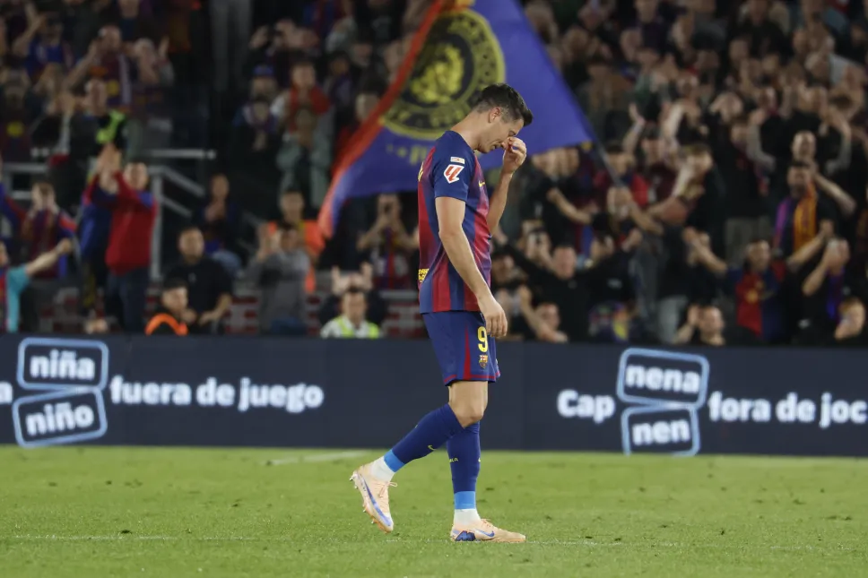 Ostatni występ Roberta Lewandowskiego na Camp Nou Fot. PAP/EPA/MARTA PEREZ