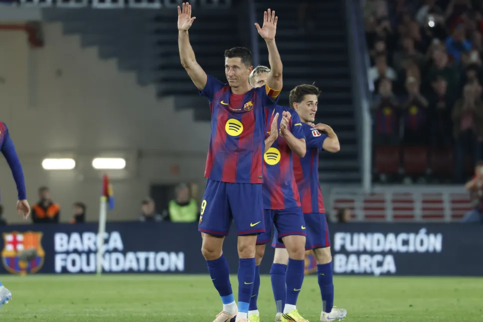 Ostatni występ Roberta Lewandowskiego na Camp Nou Fot. PAP/EPA/MARTA PEREZ
