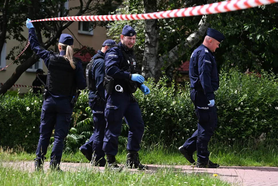 Miejsce strzelaniny przy ulicy Królowej Jadwigi w Białej Podlaskiej. Fot. PAP/Wojtek Jargiło