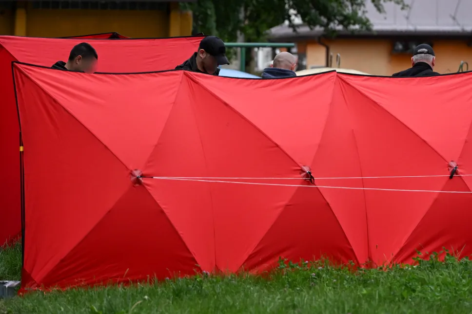 Miejsce strzelaniny przy ulicy Królowej Jadwigi w Białej Podlaskiej. Fot. PAP/Wojtek Jargiło