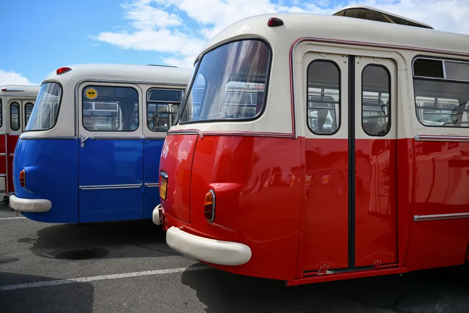 II Zlot Zabytkowych Autobusów w Rzeszowie. Fot. PAP/Darek Delmanowicz
