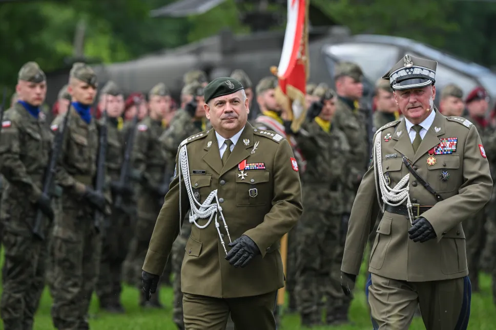 Uroczyste obchody święta Dowództwa Generalnego Rodzajów Sił Zbrojnych na terenie Muzeum Bitwy Warszawskiej 1920 roku w Ossowie. Fot. PAP/Marcin Obara