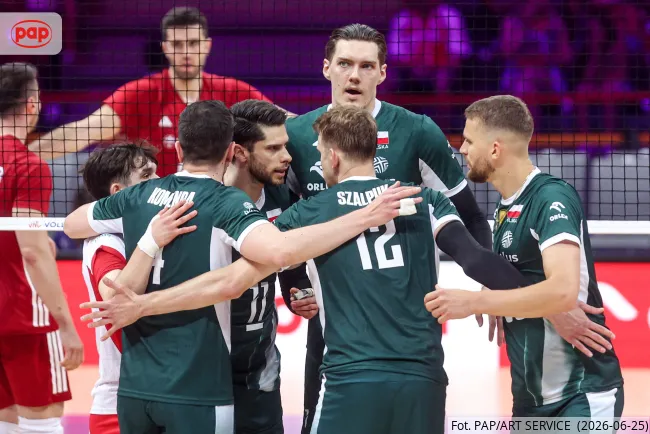 Siatkarze polskiej reprezentacji. Fot. PAP/Art Service