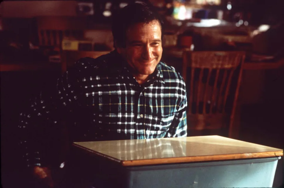  Robin WIlliams w scenie z filmu "Jack" (1996). Fot. PAP/CAF