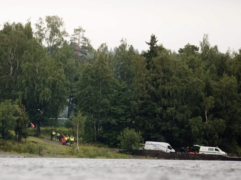 Wyspa Utoya, gdzie Andres Breivik dokonał strzelaniny, w któej zginęło 77 osób. Fot. PAP/EPA/KRISTOFFER OEVERLI ANDERSEN