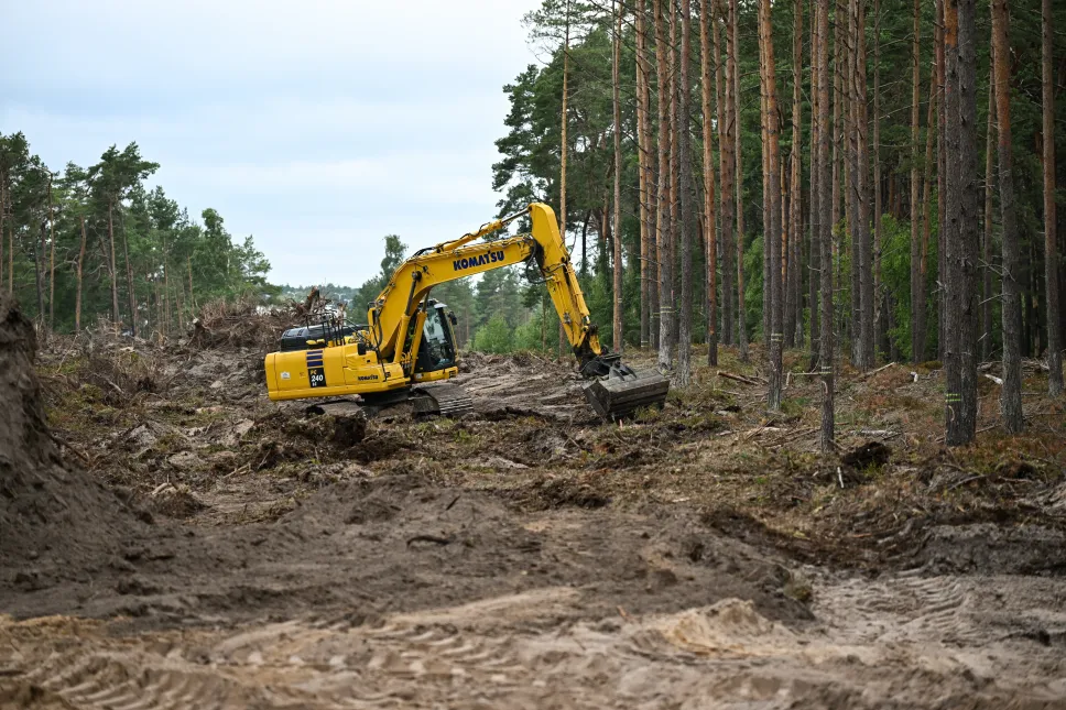 Inauguracja budowy Głębokowodnego Terminala Kontenerowego Przylądek Pomerania. Fot. PAP/Marcin Bielecki
