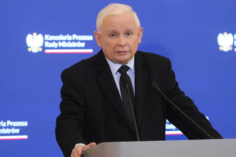 Wicepremier Jarosław Kaczyński. Fot. PAP/Paweł Supernak