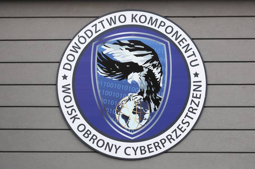 Dowództwo Komponentu Wojsk Obrony Cyberprzestrzeni Fot. PAP/Tomasz Gzell