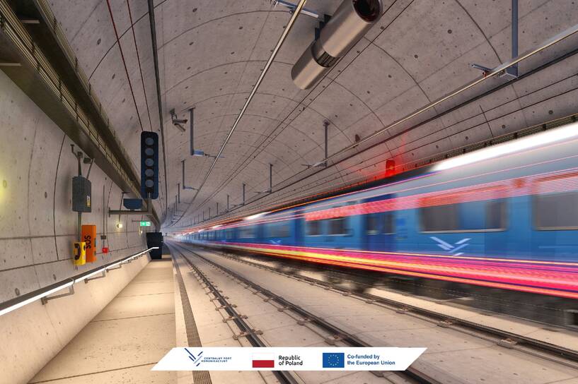 Tunel CPK w Łodzi z pozwoleniem na budowę. Fot. CPK
