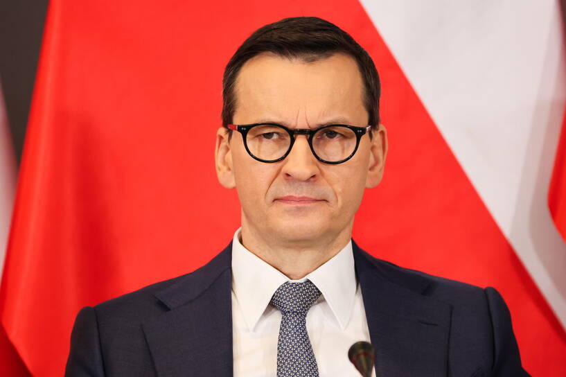 Poseł PiS, były premier Mateusz Morawiecki. Fot. PAP/Szymon Pulcyn