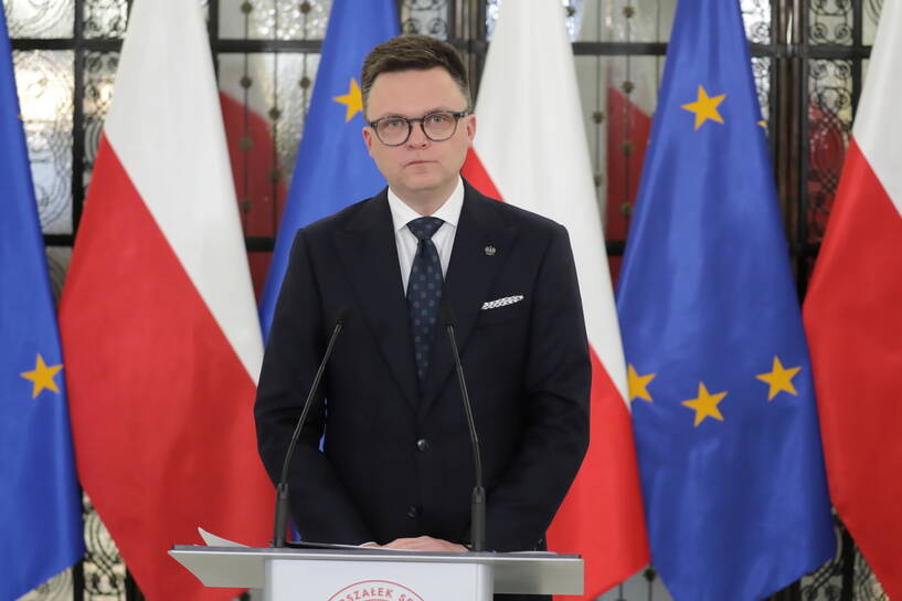  Marszałek Sejmu RP Szymon Hołownia. Fot. PAP/Tomasz Gzell