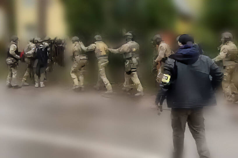 Policjanci CBŚP zatrzymali podejrzanych o atak na rosyjskiego opozycjonistę, fot. CBŚP