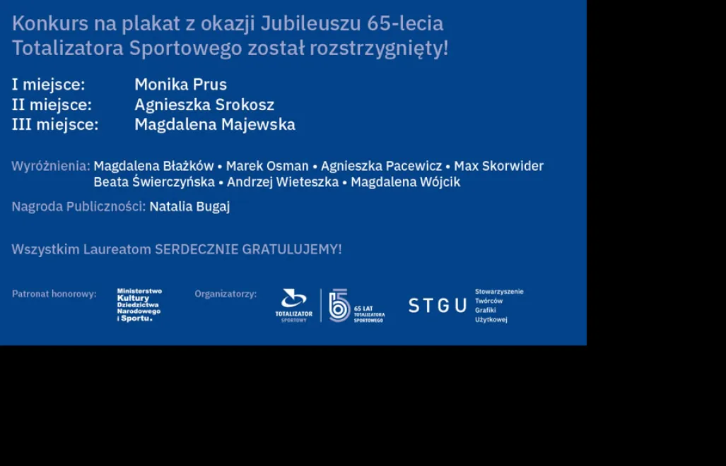 Totalizator Sportowy - wyniki konkursowe