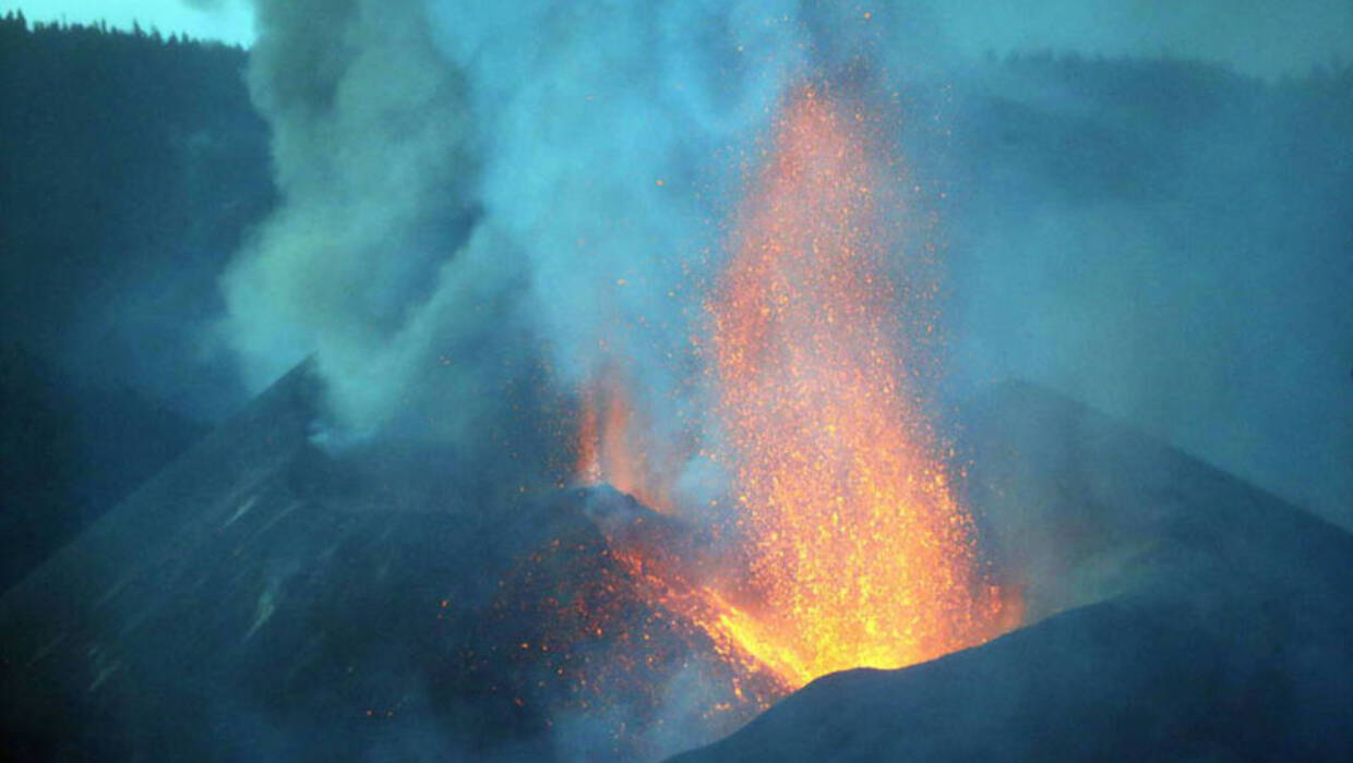 Wulkan La Palma Fot. PAP/EPA/Elvira Urquijo 