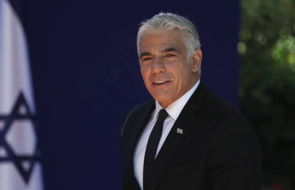 Jair Lapid. Fot. PAP/EPA/ATEF SAFADI 