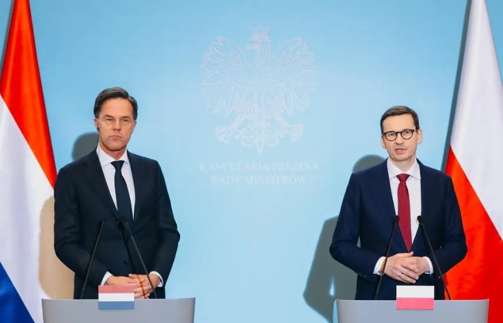 Mark Rutte, Mateusz Morawiecki. Fot. Twitter/KPRM