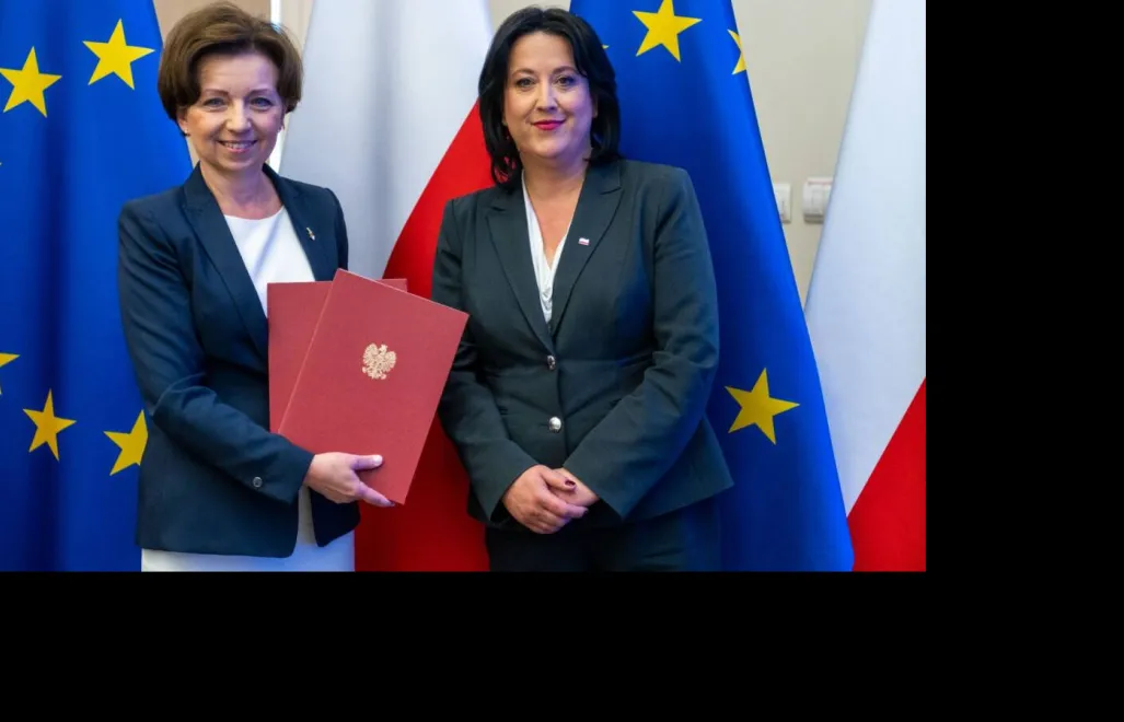 Marlena Maląg, Anita Czerwińska. Fot. Twitter/MRiPS