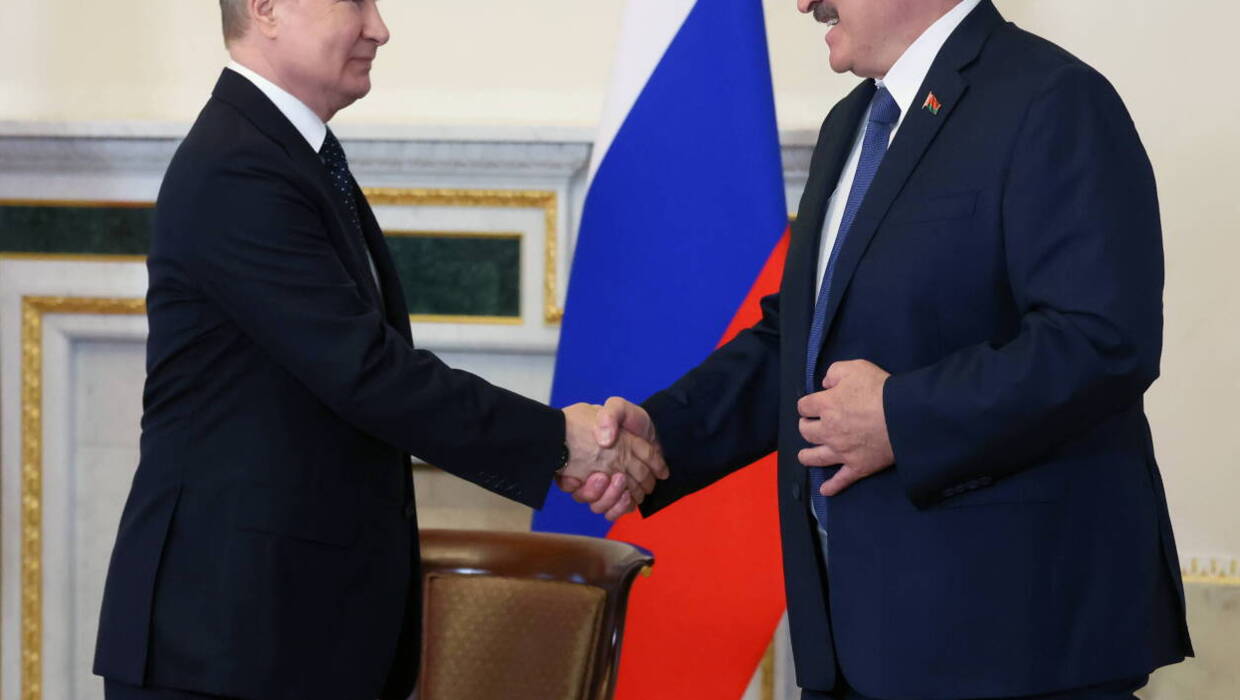 Władimir Putin i Aleksandr Łukaszenka, Fot. PAP/EPA/MIKHAIL METZEL/KREMLIN/POOL
