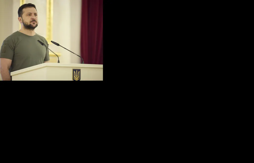 Prezydent Ukrainy Wołodymyr Zełenski. Fot. The Presidential Office of Ukraine PAP/DPA