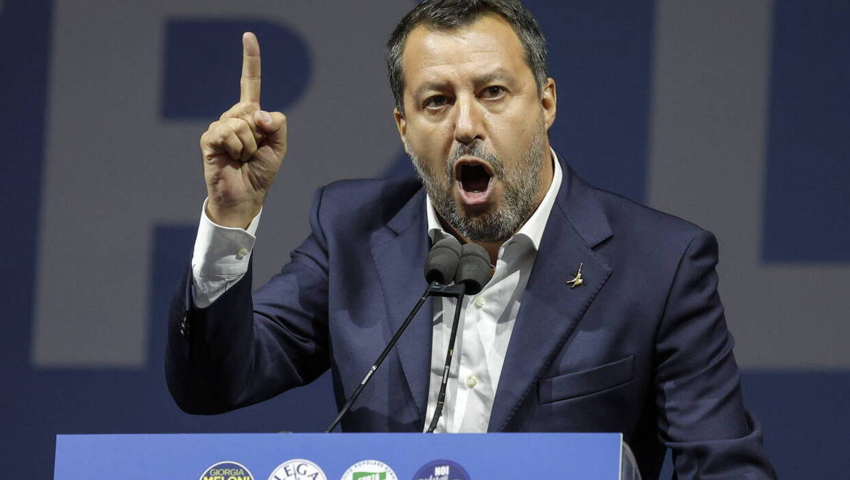 Matteo Salvini. Fot. PAP/EPA/GIUSEPPE LAMI