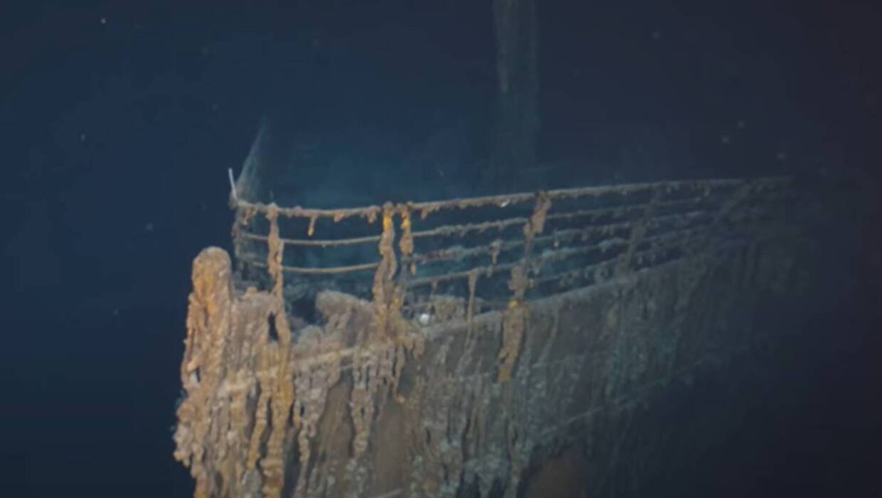 Film powstał podczas drugiej z corocznych wypraw firmy OceanGate Expeditions na Titanica, Fot. First 8K Video of the RMS Titanic