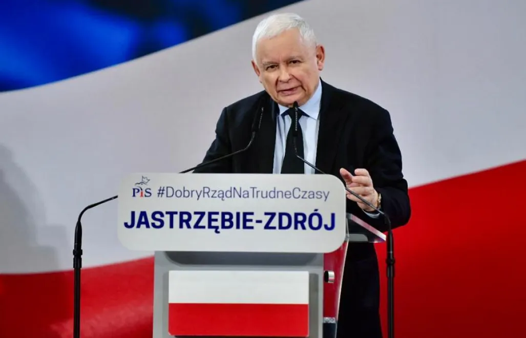 Jarosław Kaczyński podczas spotkania z mieszkańcami Jastrzębia-Zdroju. Fot. Twitter/PiS