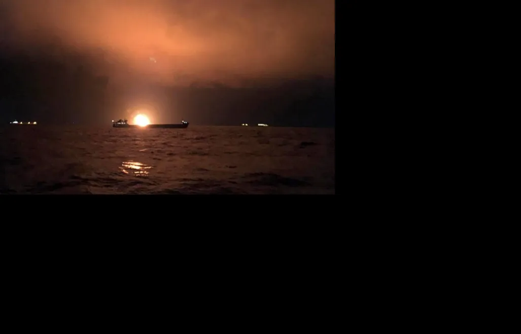  Rosyjski okręt. Fot. PAP/EPA/KERCH.FM BEST QUALITY AVAILABLE 