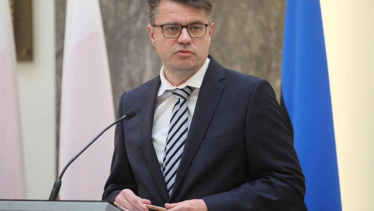 Minister spraw zagranicznych Estonii Urmas Reinsalu. Fot. PAP/Leszek Szymański