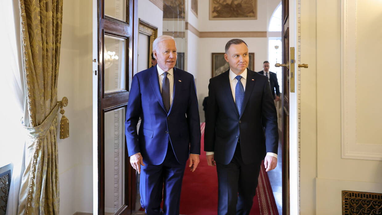 Joe Biden, Andrzej Duda. Fot. PAP/ EPA/Jakub Szymczuk 