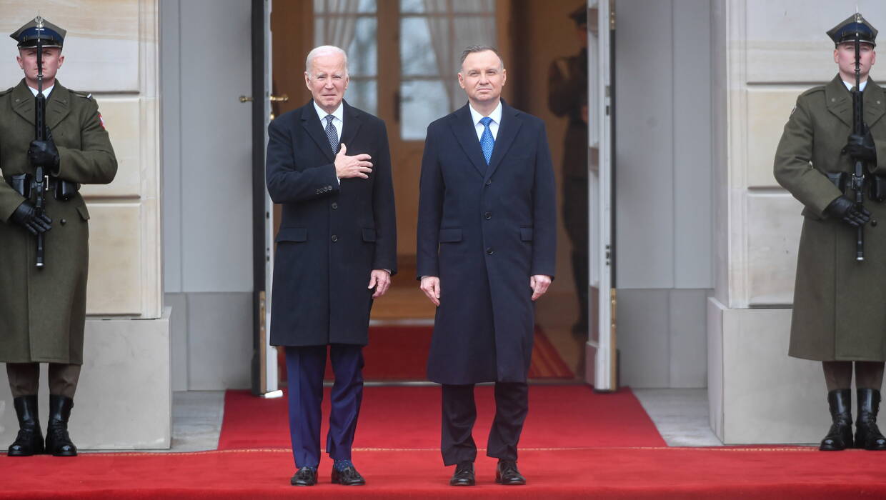 Joe Biden, Andrzej Duda. Fot. PAP/Andrzej Lange