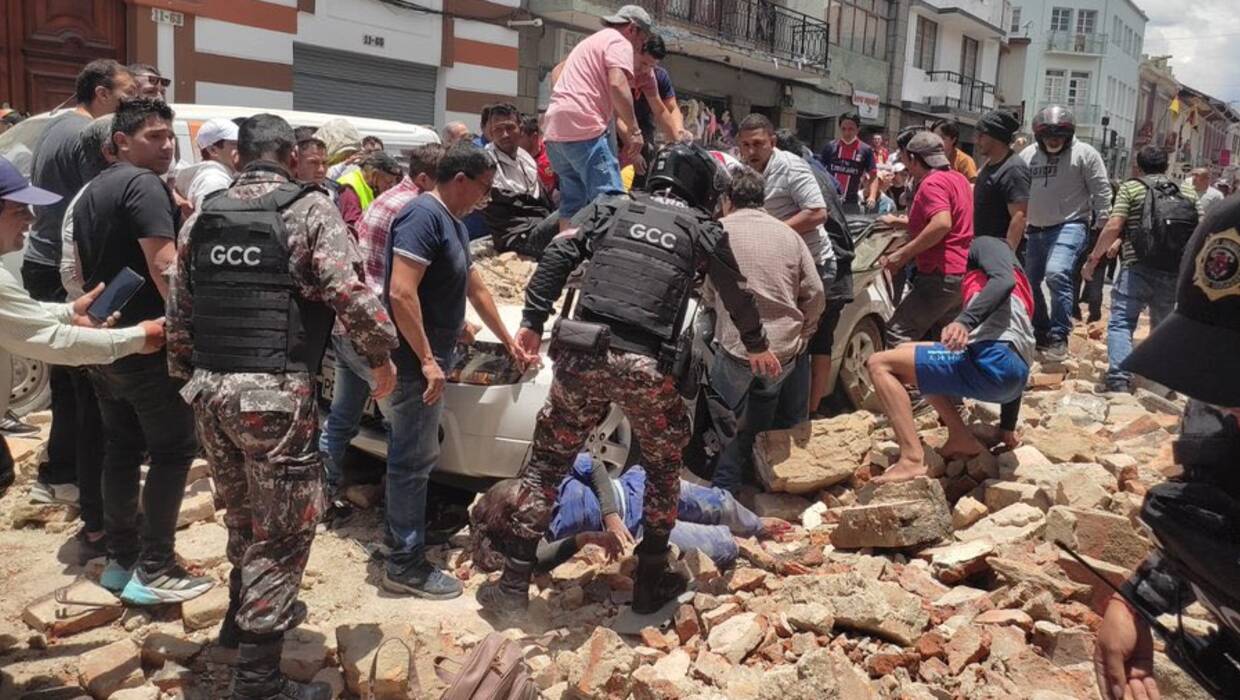 Trzęsienie ziemi w Ekwadorze. Fot. Twitter/chematierra