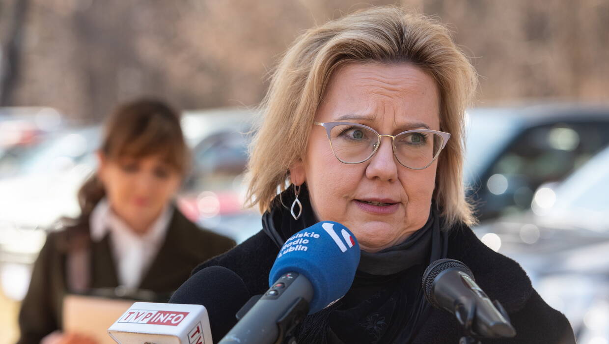 Minister klimatu i środowiska Anna Moskwa. Fot. PAP/Wojtek Jargiło