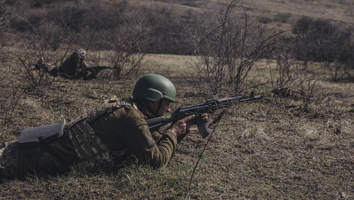 Ukraińscy żołnierze, Fot. PAP/AA/ABACA