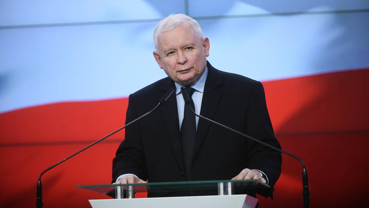 Jarosław Kaczyński, fot. PAP/Marcin Obara