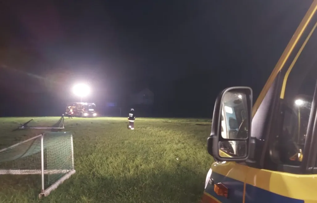 Miejsce zdarzenia, Fot. Facebook/Ratownicy Medyczni Pogotowie Ratunkowe-Filia Tuchów