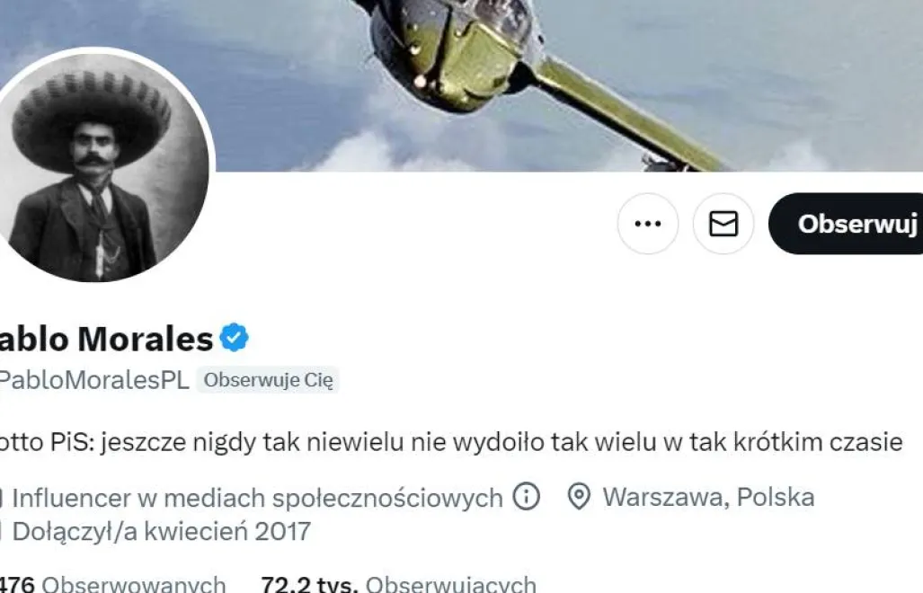 Profil Pablo Moralesa, fot. Twitter